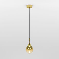 Подвесной светодиодный светильник со стеклянным плафоном 50256/1 LED золото