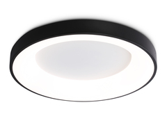 Потолочный светодиодный светильник FZ1403 BK черный IP20 48W 3000K-6500K D500*50 (ПДУ ИК)