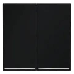 VLS000407 Клавиши для выключателя/переключателя двухклавишного с подсветкой, S70 (графит). (ТМ Maytoni)