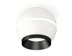 Комплект накладного светильника XS1101011 SWH/PBK белый песок/черный полированный MR16 GU5.3 LED 3W 4200K (C1101, N7031)