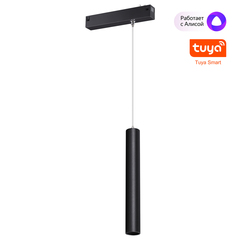 359964 PORT черный Трековый светодиодный светильник диммир. со сменой цв.температуры, пульт ДУ/Tuya Smart Life LED 10W 90-240V VECTOR