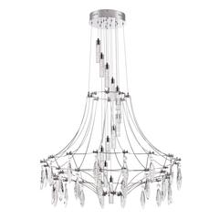 6699/51L CLASSIC ODL_EX25 81 Люстра хром/металл/хрусталь IP20 LED 51W 4000K FLAMENCO