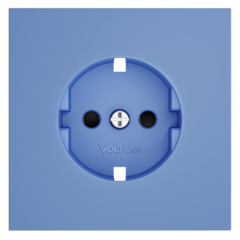 VLS000715 Накладка для розетки с заземлением и защитными шторками, S70 (деним). (ТМ Maytoni)