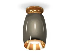Комплект накладного светильника XS1123043 DCH/PYG черный хром/золото желтое полированное MR16 GU5.3 (N6905, C1123, N7034)