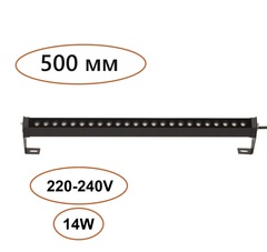 7040/14WL NATURE ODL25 679 черный/металл Фасадный поворотный на 180° светильник IP65 LED 14W 3000K 24° 759Лм AC220-240V GRAZE