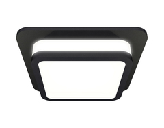 Комплект встраиваемого светильника с акрилом XC7902012 SBK/FR черный песок/белый матовый MR16 GU5.3 (C7902, N7751)