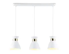 Светильник подвесной TR8466/3 WH/FGD белый/золото E27/3 max 60W 550*135*1000