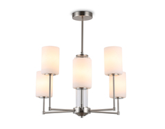 Светильник подвесной LH56211/6 SN/FR никель/белый матовый E27/6 max 60W D600*600