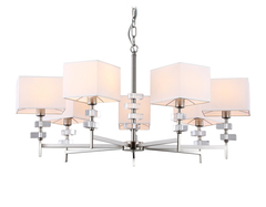 Светильник подвесной LH71323/7 SN/WH никель/белый E14/7 max 40W D860*850