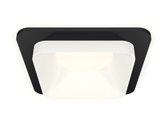 Комплект встраиваемого светильника XC7902001 SBK/SWH черный песок/белый песок MR16 GU5.3 (C7902, N7701)