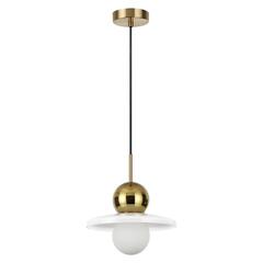 5014/1B MODERN ODL23 295 золотой/белый/белый матовый металл/стекло Подвес G9 LED 5W HATTY