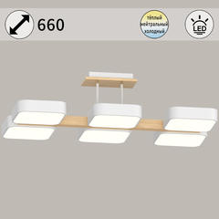 03359-0.3-06 WH+WOOD светильник потолочный