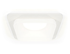 Комплект встраиваемого светильника с акрилом XC7901013 SWH/FR белый песок/белый матовый MR16 GU5.3 (C7901, N7755)