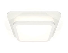 Комплект встраиваемого светильника с акрилом XC7901012 SWH/FR белый песок/белый матовый MR16 GU5.3 (C7901, N7750)