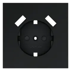 VLS000907 Накладка для розетки с заземлением и защитными шторками, с USB A+A, S70 (графит). (ТМ Maytoni)
