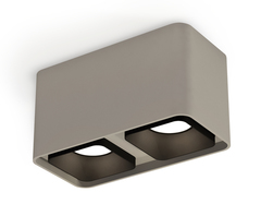 Комплект накладного светильника XS7852002 SGR/SBK серый песок/черный песок MR16 GU5.3 (C7852, N7702)