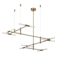 4306/16 HIGHTECH ODL26 Потолочный светильник бронзовый/акрилл/металл IP20  G9 40W *16 180°  220V SOHO