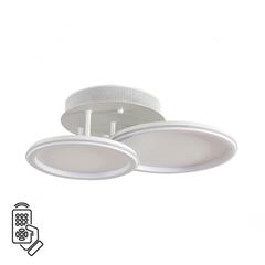 8380/45CL LEDIO LN белый, металл/акрил Умная люстра потолочная с ПДУ и голосовым управлением LED 45W 3000-6500К 220V ALIS SMART