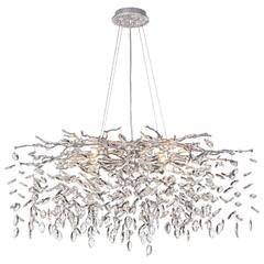 4970/12 HALL ODL24 615 матов.серебристый/алюмин./хрусталь Люстра G9 12*40W DELICA