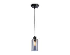 Подвесной светильник в стиле лофт TR3695 BK/SM черный/дымчатый E27 max 40W D100*1000
