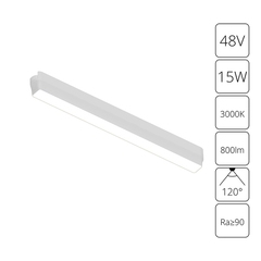 Магнитный трековый светильник Arte Lamp RAPID A1168PL-1WH, 1хLED