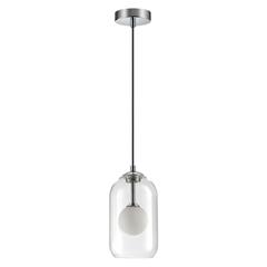 4953/1 PENDANT ODL22 339 хром/ белый/прозрачный/стекло Подвес G9 1*40W LOSTAR