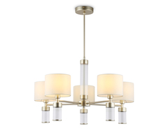 Светильник подвесной LH71301/5 CGD/WH золото/белый E14/5 max 40W D680*740