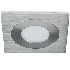 212180 Светильник LEDDY QUAD LED 3W 240LM АЛЮМИНИЙ 3000K в стену в подрозетник с трансф(в комплекте) Lightstar