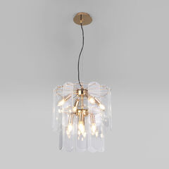 Умная подвесная люстра со стеклянными плафонами 60170/8