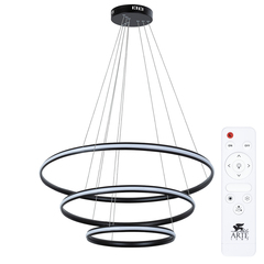 Подвесная люстра Arte Lamp MERIDIANA A2198SP-3BK, 1хLED