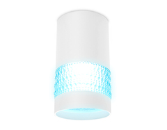 Накладной точечный светильник TN371 SWH/BL белый песок/голубой GU5.3 D65*117
