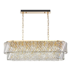 SL6138.303.14 Светильник подвесной ST-Luce латунь/прозрачный E14 14*40W