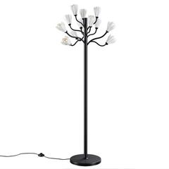 5090/12F MODERN ODL25 553 черный матовый/белый/фарфор Торшер G4 LED 12*5W GARDI