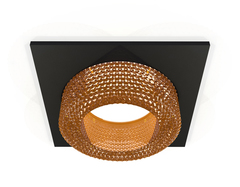 Комплект встраиваемого светильника XC7632024 SBK/CF черный песок/кофе MR16 GU5.3 (C7632, N7195)