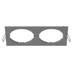 217529 Рамка INTERO 16 Double QUADRO СЕРЫЙ Lightstar