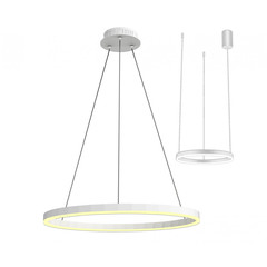 08212,01A(4000K) Подвес Тор белый d40 h150 Led 23W (4000K) 2 типа крепления