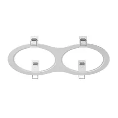 217926 Рамка INTERO 111 Double ROUND БЕЛЫЙ Lightstar