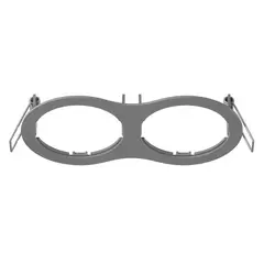 217629 Рамка INTERO 16 Double ROUND СЕРЫЙ Lightstar