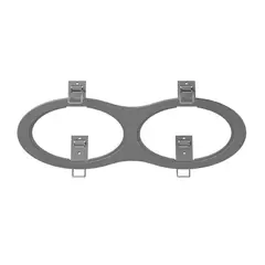 217929 Рамка INTERO 111 Double ROUND СЕРЫЙ Lightstar