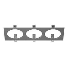 217839 Рамка INTERO 111 Triple QUADRO СЕРЫЙ Lightstar