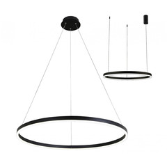 08214,19A(4000K) Подвес Тор черный d80 h150 Led 45W (4000K) 2 типа крепления
