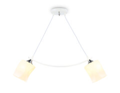 Светильник подвесной TR303154/2 WH/CH/FR белый/хром/белый матовый E27/2 max 40W 640*115*410