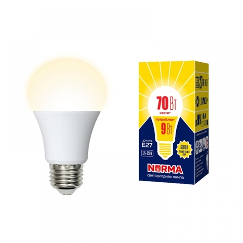 LED-A60-9W/3000K/E27/FR/NR Лампа светодиодная. Форма 