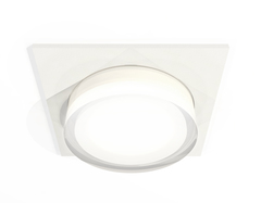 Комплект встраиваемого светильника с акрилом XC7631043 SWH/FR/CL белый песок/белый матовый/прозрачный MR16 GU5.3 (C7631, N7160)