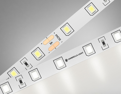 Светодиодная лента GS3002 2835 60Led/ 6W m/ 24V IP20 4500K/ 5000*8*1.2mm/ кратность резки 100mm (2 конт.)