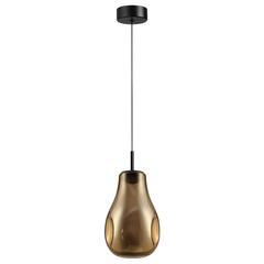 5098/4LA PENDANT ODL25 423 черный/золотой/металл/стекло Подвес LED 4W 4000K 388Лм NAVE