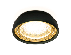 Встраиваемый точечный светильник TN348 SBK/TI черный песок/янтарь GU5.3 D85*45