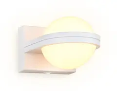 Настенный светодиодный светильник с выключателем FW555 SWH белый песок LED 3000K 5W 80*80*138