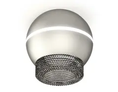 Комплект накладного светильника XS1103020 SSL/BK серебро песок/тонированный MR16 GU5.3 LED 3W 4200K (C1103, N7192)