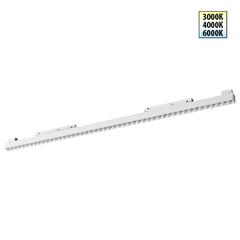 359626 SHINO NT25 158 белый Трековый светильник для низков. шинопровода с переключ. цв. темпер. IP20 LED 3000К\4000К\6000К 45W 48V FLUM